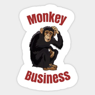 Monkey Business Sticker